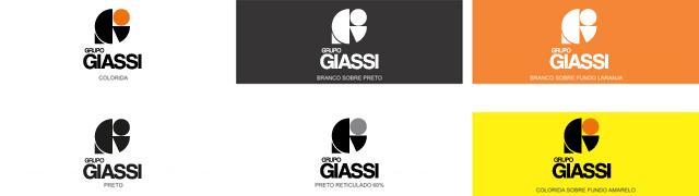 Aplicação correta da marca Grupo Giassi