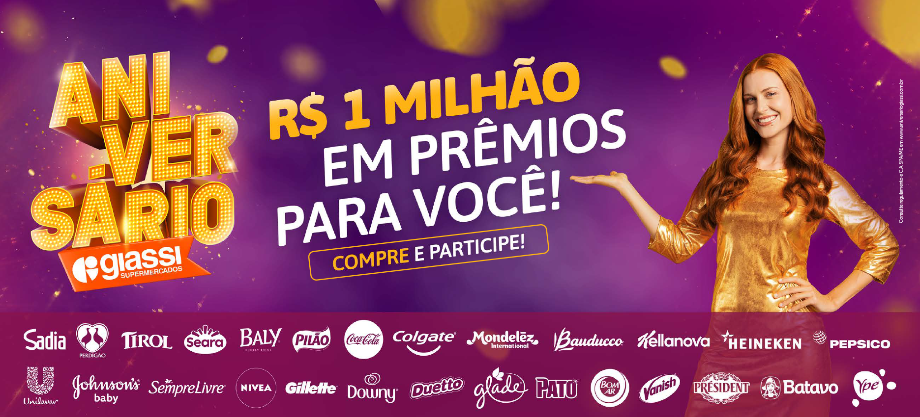 Aniversário Giassi irá sortear R$ 1 milhão em prêmios Aniversário Giassi irá sortear R$ 1 milhão em prêmios