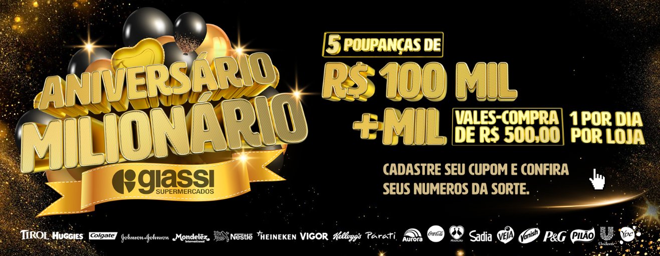 Participe do Aniversário Milionário!