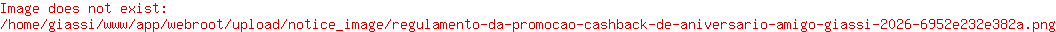 Regulamento da promoção Cashback de Aniversário Amigo Giassi 2026