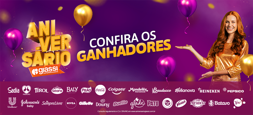 Ganhadores Aniversário Giassi 2025