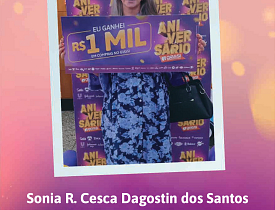 Ganhadores Aniversário Giassi - Giassi Araranguá Centro