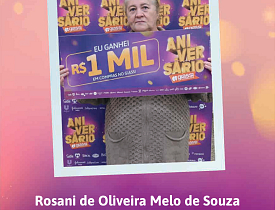 Ganhadores Aniversário Giassi - Giassi Araranguá Centro