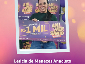 Ganhadores Aniversário Giassi - Giassi Araranguá Cidade Alta