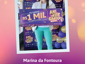 Ganhadores Aniversário Giassi - Giassi Araranguá Cidade Alta