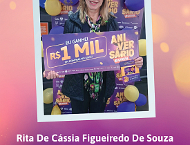 Ganhadores Aniversário Giassi - Giassi Criciúma Av. Centenário