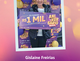 Ganhadores Aniversário Giassi - Giassi Criciúma Av. Centenário