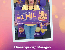 Ganhadores Aniversário Giassi - Giassi Criciúma Av. Centenário