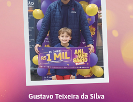 Ganhadores Aniversário Giassi - Giassi Criciúma Av. Centenário