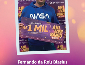 Ganhadores Aniversário Giassi - Giassi Criciúma Santa Bárbara