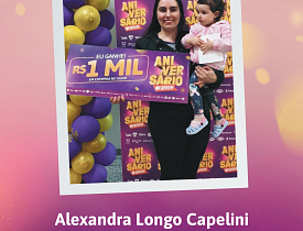 Ganhadores Aniversário Giassi - Giassi Criciúma Santa Bárbara