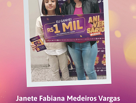 Ganhadores Aniversário Giassi - Giassi Jaraguá do Sul