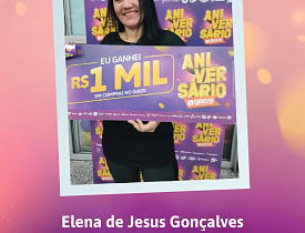 Ganhadores Aniversário Giassi - Giassi Joinville América