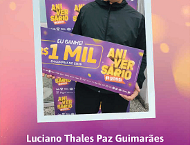 Ganhadores Aniversário Giassi - Giassi Joinville América