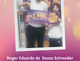 Ganhadores Aniversário Giassi - Giassi Joinville América