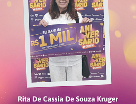 Ganhadores Aniversário Giassi - Giassi Joinville América