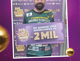 Ganhadores Aniversário Giassi - Giassi Joinville América