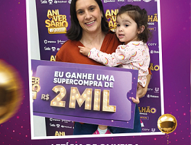 Ganhadores Aniversário Giassi - Giassi Joinville Bucarein