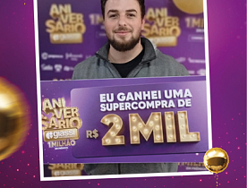 Ganhadores Aniversário Giassi - Giassi Morro da Fumaça