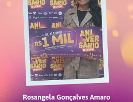 Ganhadores Aniversário Giassi - Giassi São José Areias
