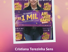 Ganhadores Aniversário Giassi - Giassi São José Areias