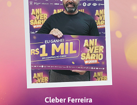 Ganhadores Aniversário Giassi - Giassi São José Areias