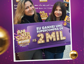 Ganhadores Aniversário Giassi - Giassi São José Areias