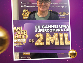 Ganhadores Aniversário Giassi - Giassi São José Areias