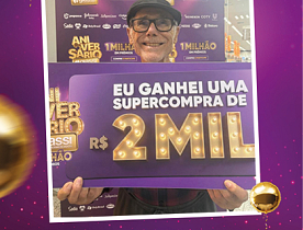 Ganhadores Aniversário Giassi - Giassi São José Areias