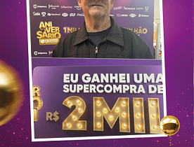 Ganhadores Aniversário Giassi - Giassi São José Areias