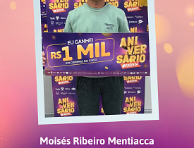 Ganhadores Aniversário Giassi - Giassi Sombrio