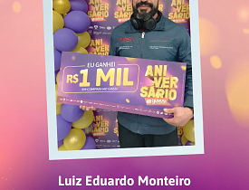 Ganhadores Aniversário Giassi - Giassi Tubarão Vila Moema