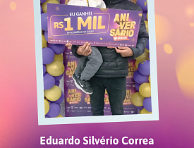 Ganhadores Aniversário Giassi - Giassi Tubarão Vila Moema