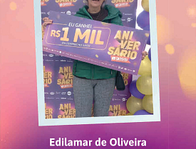 Ganhadores Aniversário Giassi - Giassi Tubarão Vila Moema
