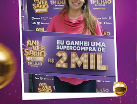 Ganhadores Aniversário Giassi - Giassi Tubarão Vila Moema