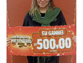 Ganhadores Aniversário Milionário - Giassi Araranguá Cidade Alta