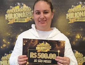 Ganhadores Aniversário Milionário - Giassi Içara