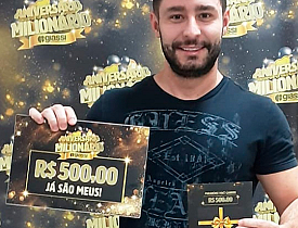 Ganhadores Aniversário Milionário - Giassi Palhoça