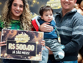 Ganhadores Aniversário Milionário - Giassi Palhoça