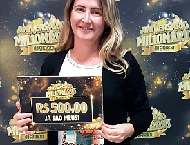 Ganhadores Aniversário Milionário - Giassi São José Areias