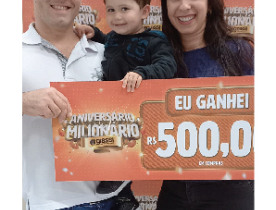 Ganhadores Aniversário Milionário - Giassi Tubarão Vila Moema