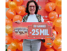 Ganhadores do Aniversário Milionário - R$ 25 mil 