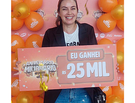 Ganhadores do Aniversário Milionário - R$ 25 mil 