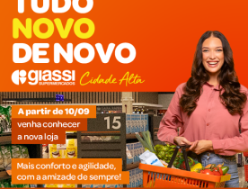 Giassi reinaugura duas lojas no dia 10/09