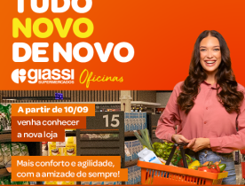 Giassi reinaugura duas lojas no dia 10/09