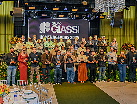 Grupo Giassi celebra a trajetória de 241 colaboradores em cerimônia