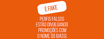 É fake: perfis falsos usam nome do Giassi em promoções