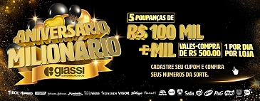 Participe do Aniversário Milionário!